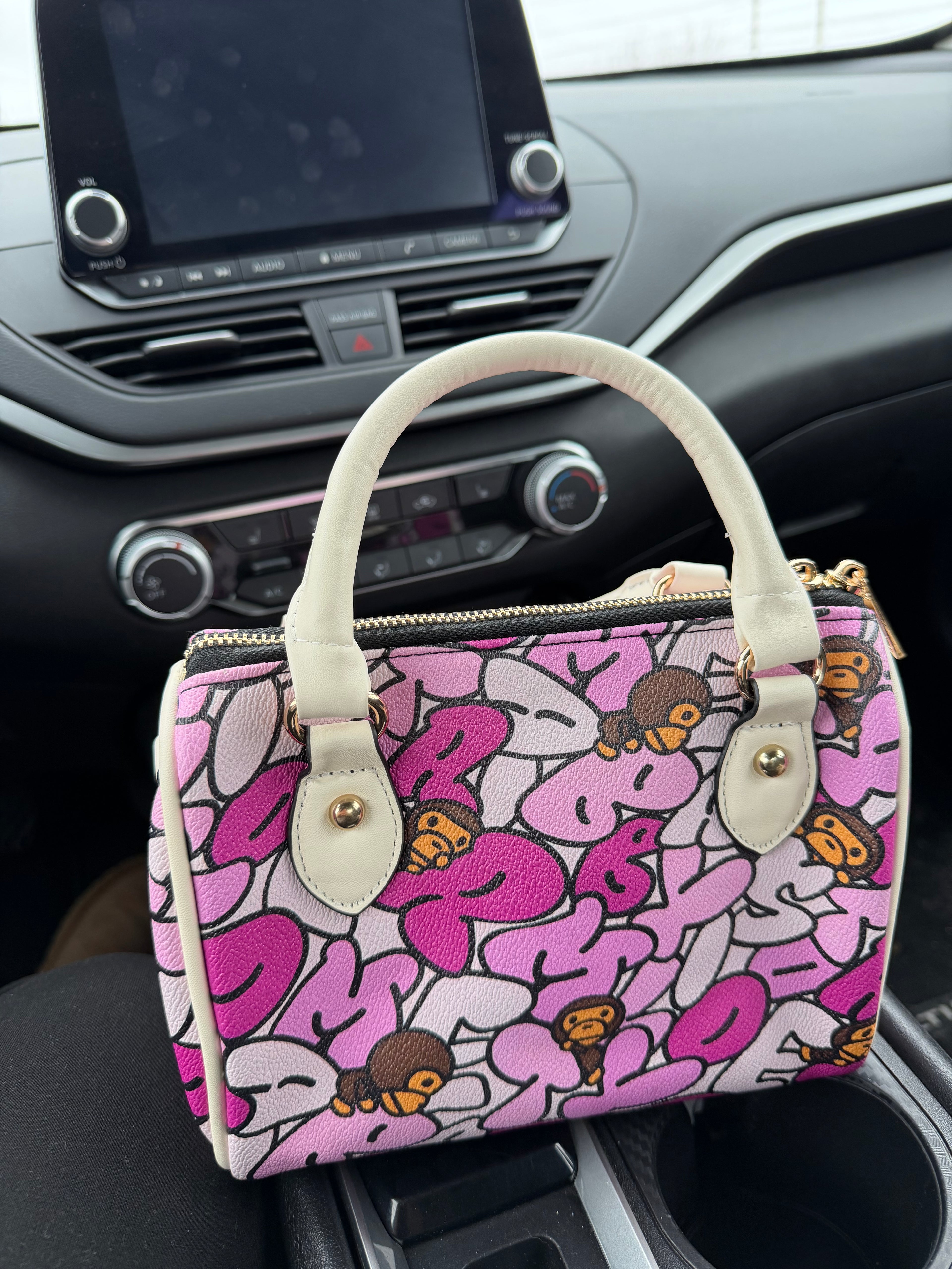 Pink ABC Pillow Bag